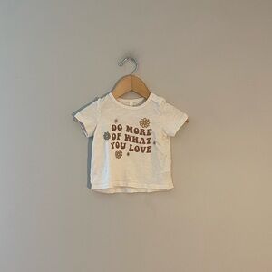 $21 ADD ON rylee + cru cream tee quincy mae jamie kay 3-6M cotton on zara‎ gap